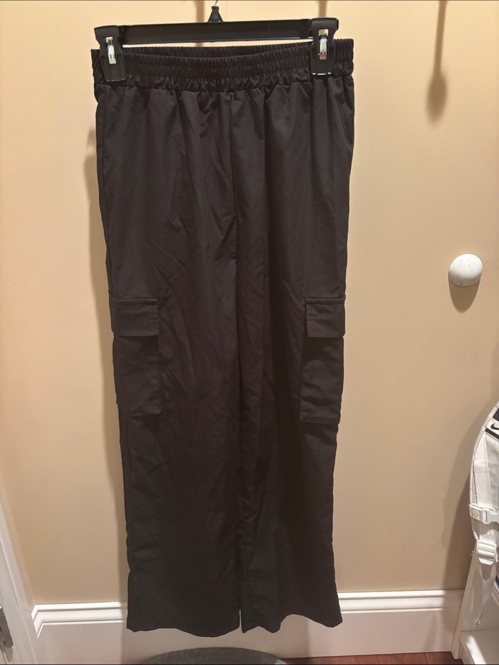 Women’s Black Cargo Track Pants - SHIEN